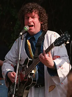 Paul Bradley Actor who plays Nigel Bates in Eastenders playing electric guitar
