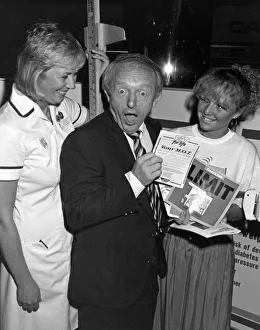 00920 Prints: Paul Daniels looking at the South Tees Health Authority fit for life