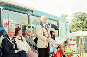 Paul Daniels, magician, opens the St Lukes Gala Fun Day, Middlesbrough