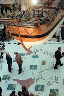 Mall Prints: Paul Daniels was unveiling the new Captain Cook Voyage World Map