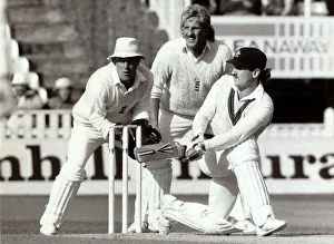 00273 Prints: Paul Downton - England Cricket Player - August 1985 with Ian Botham