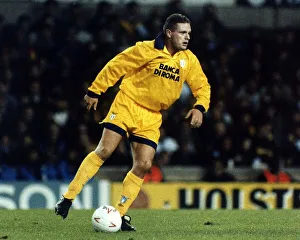 Paul Gascoigne in action for Lazio against his old club Tottenham Hotspur at White Hart