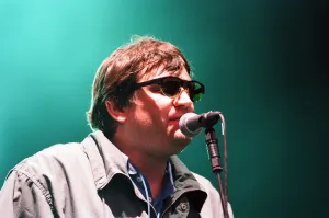 Paul Heaton. The Beautiful South performing live at the Alfred McAlpine Stadium