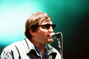 Paul Heaton. The Beautiful South performing live at the Alfred McAlpine Stadium