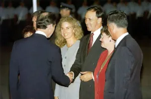 00066 Prints: Paul Keating Austrailian Prime Minister meets Prince Charles