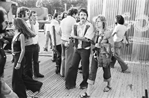 Paul and Linda McCartney at the Rolling Stones concert at Knebworth House in