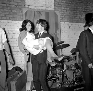 Paul McCartney at the Futurist theatre in Scarborough with Cherry Rowland one of their