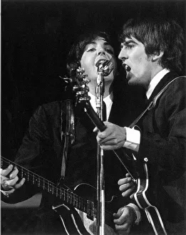 Century Prints: Paul McCartney and George Harrison in concert on the second night of their US tour