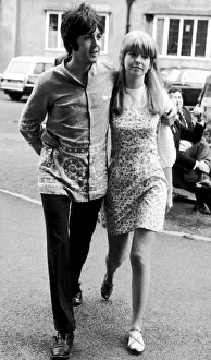 Girlfriend Prints: Paul McCartney & Jane Asher, Bangor, North Wales, Sunday 27th August 1967