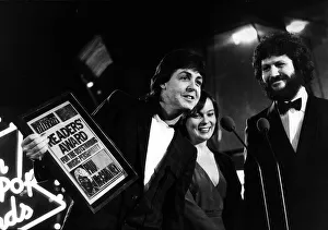 00164 Prints: Paul McCartney former singer with The Beatles and wife Linda McCartney at the Daily