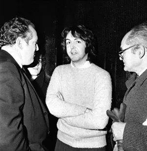 Engagement Prints: Paul McCartney speaks with Mirror reporter Don Short (left
