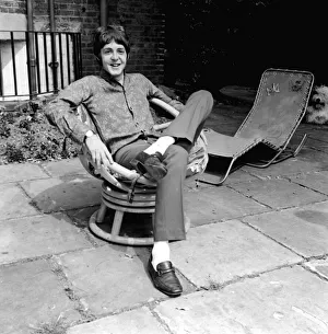 Paul McCartney at his St Johns Wood house on his 25th birthday 18 June 1967