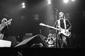 Paul McCartney of Wings seen here performing on stage at Madison Square Garden