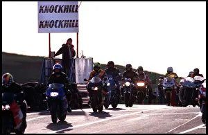 PAUL O DONNELL RIDES AROUND KNOCKHILL SEPTEMBER 1998 CIRCUIT FOR HIS RACE TRAINING