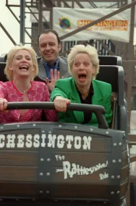 Paul Usher Actor April 98 Trying out the new Rattlesnake ride at chessington which
