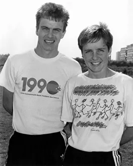 Runner Prints: Paul and Wendy Breed, Athletes who run the Gold Bond Lottery Scheme