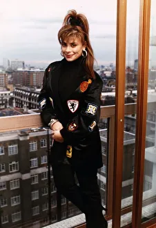 Balcony Prints: Paula Abdul pop singer choreographer seen here in London 22nd march 1989