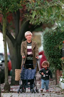 Paula Yates TV Presenter November 1998 Walking near her home in London with her