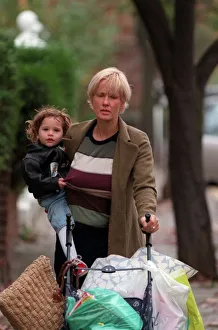 Paula Yates TV Presenter November 1998 Walking near her home in London with her