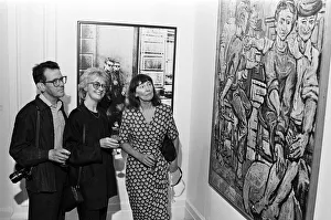 Painting Prints: Pauline Sutcliffe (centre), sister of former Beatle Stuart Sutcliffe