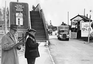 00286 Prints: A pedestrian and traffic census was carried out at Canley crossing gates yesterday with a
