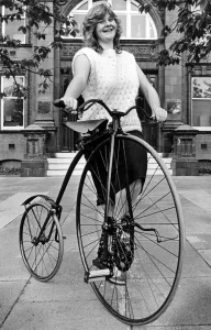 Cycling Prints: Penny farthing Bicycle, one of 5 19th Century cycles presented to Middlesbrough