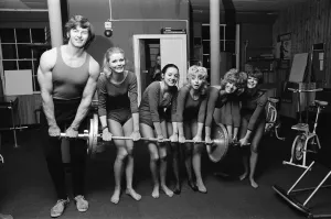 Penthouse girls football team training at David Prowse Gymnasium