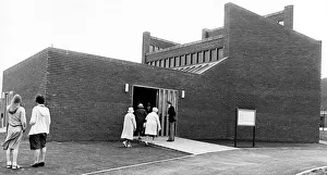People attending the Providence Baptist Church in Hemlington, 18th July 1977
