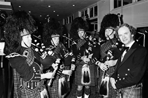 People celebrating New Years Eve at the Birmingham and Midland Scottish Society Hogmanay