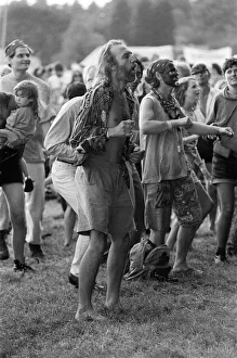 World Prints: People enjoying the music at the WOMAD festival at Rivermead in Reading, Berkshire