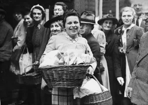 Hunger Prints: People of Guernsey and Sark receive their first British provisions since 1940