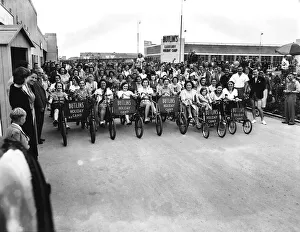 People ride at Butlins Holiday Camp Unknown date Circa 1948