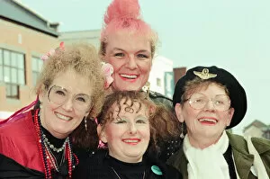 Images Dated 4th March 1997: Performers from Redcar and Cleveland MIND, take part in street cabaret event to preview