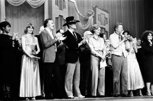 Annual Prints: Performers on stage at the Royal Variety Show Rehearsal at the Palladium