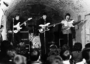 Pete Clarke and his band The Escorts performing at the famous cavern club in Liverpool