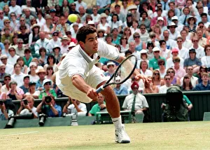 PETE SAMPRAS BEATS TODD MARTIN AT THE WIMBLEDON SEMI FINALS JULY 1994 02 / 07 / 1994