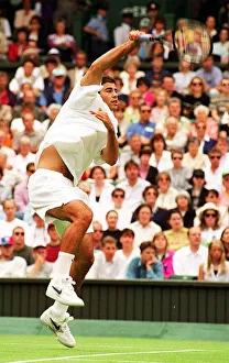 PETE SAMPRAS V RICHEY RENEBERG DAY 1 WIMBLEDON TENNIS CHAMPIONSHIPS JUNE 1996