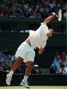 PETE SAMPRAS V TODD MARTIN AT THE WIMBLEDON SEMI FINALS JULY 1994 - 02 / 07 / 1994