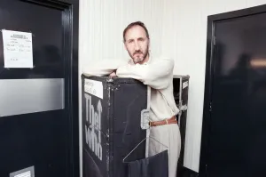 00451 Prints: Pete Townshend of British rock group The Who backstage before at the Birmingham NEC Arena