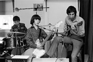 Rehearsing Prints: Pete Townshend, guitarist and songwriter of the British rock group The Who