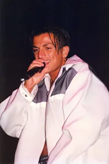 Peter Andre in concert at the Arena in Newcastle. November 1996
