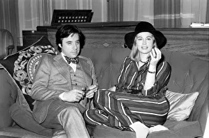 Peter Bogdanovitch and his fiance Cybill Shepherd (actress) at Claridges Hotel