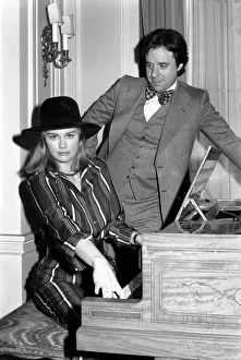 Peter Bogdanovitch and his fiance Cybill Shepherd (actress) at Claridges Hotel