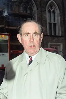 00876 Prints: Peter Brooke at Windsor Castle, the day after the fire in the Brunswick Tower