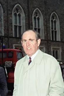 00876 Prints: Peter Brooke at Windsor Castle, the day after the fire in the Brunswick Tower