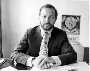 Peter Brown, a director of the Beatles company Apple Corp Ltd, 95 Wigmore Street, London