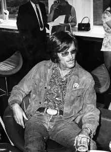 Directors Prints: Peter Fonda Actor and director resting after his latest film Easy Rider