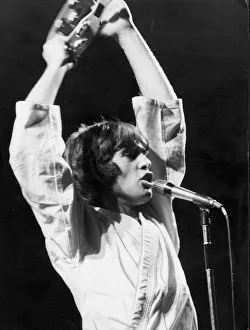 Peter Gabriel on stage in Paris. He ended his European section of his tour at a festival