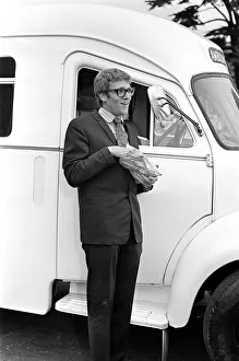 Peter Gilmore, on the film set of Carry On Doctor. This scene was filmed