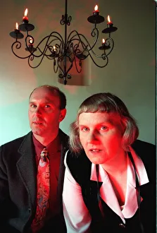 Peter Hough and Jenny Randles ufo investigators 1996 promoting Life after death